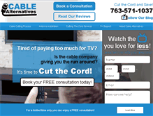 Tablet Screenshot of cablealternatives.com